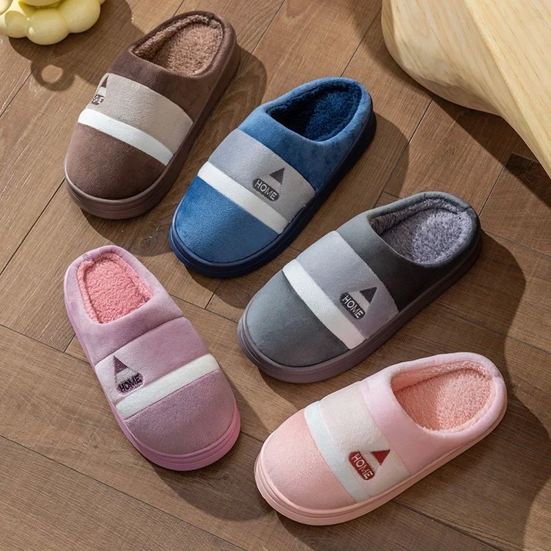 Cotton slippers women's bag and autumn/winter 2025 new coupl