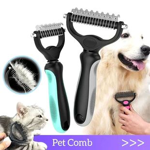 Pet Cat Hair Removal Comb Brush Dog Grooming Shedding Tools
