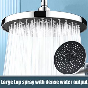 25cm Top Spray Large Water Volume Booster Shower Head Pressu
