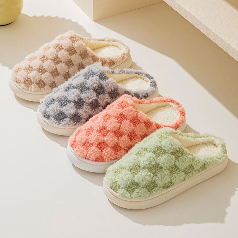 Autumn and Winter Women's Cotton Slippers - Cozy Couple's No