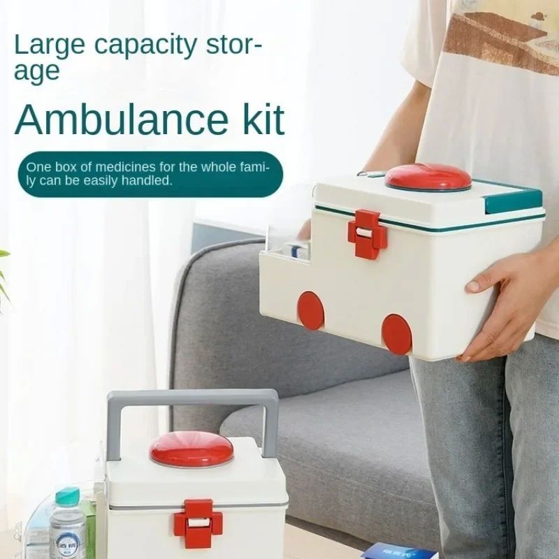 Household Large Portable Portable Medicine Medical Box Stora