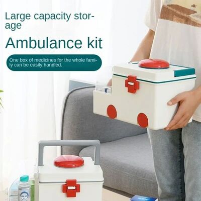 Household Large Portable Portable Medicine Medical Box Stora