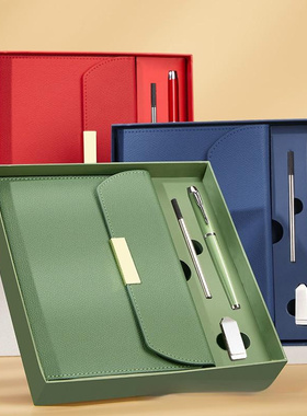 A5 Color Notebook Writing Pen U Disk Premium Fashion Gift Bo