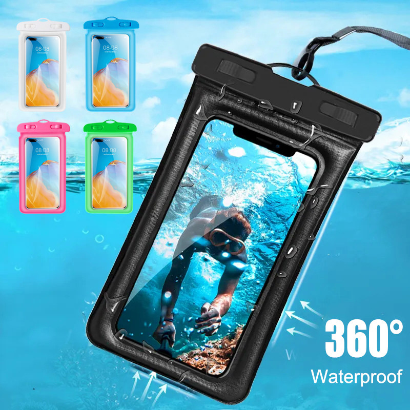 Floating Transparent Waterproof Swim Pouch Phone Case Bag Fo