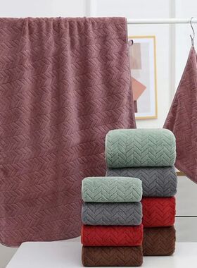 High quality thick coral velvet bath towels, soft and absorb