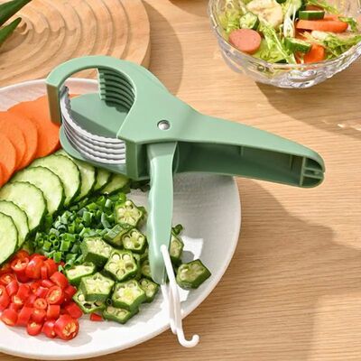 Salad Cutter Chopper Portable Manual Fruit Slicer Creative V