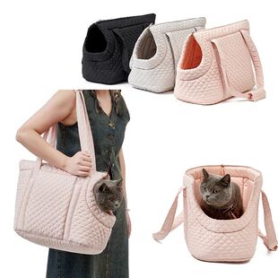 Portable Pet Carrier Bag Autumn Winter Warm Pet Handbag For