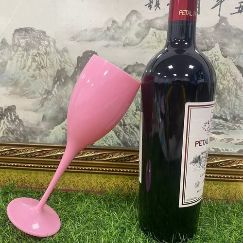 Plastic tall Champagne glass European style 180ML clear plas