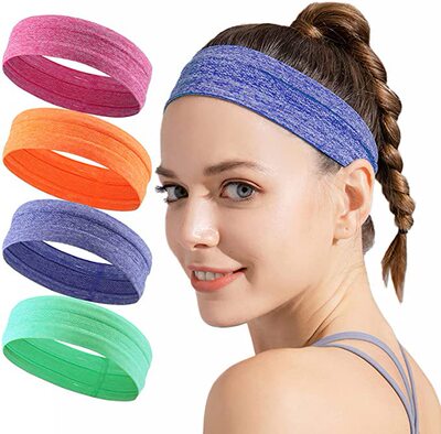 Elastic Sweatband Sports Gym Headband Yoga Cycling Hair Band