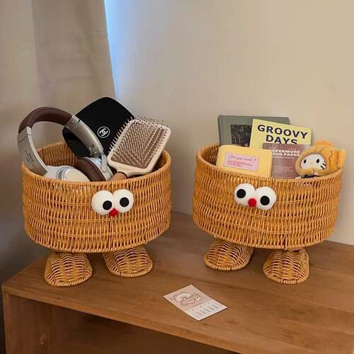 Storage basket desktop snack storage box