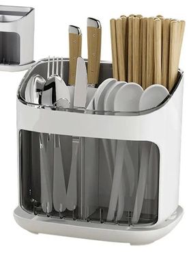 Utensil Holder Cutlery Drainer Kitchen Tableware Storage Buc