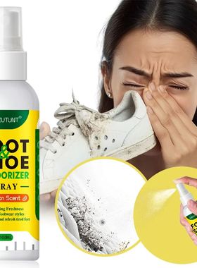 100ml Foot Shoes Deodorizer Spray Lemon Perfume Feet Shock O