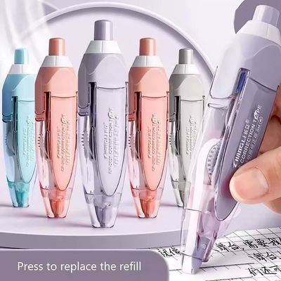 1 Card Push Type Correction Tape with Erasing and Muting Rep