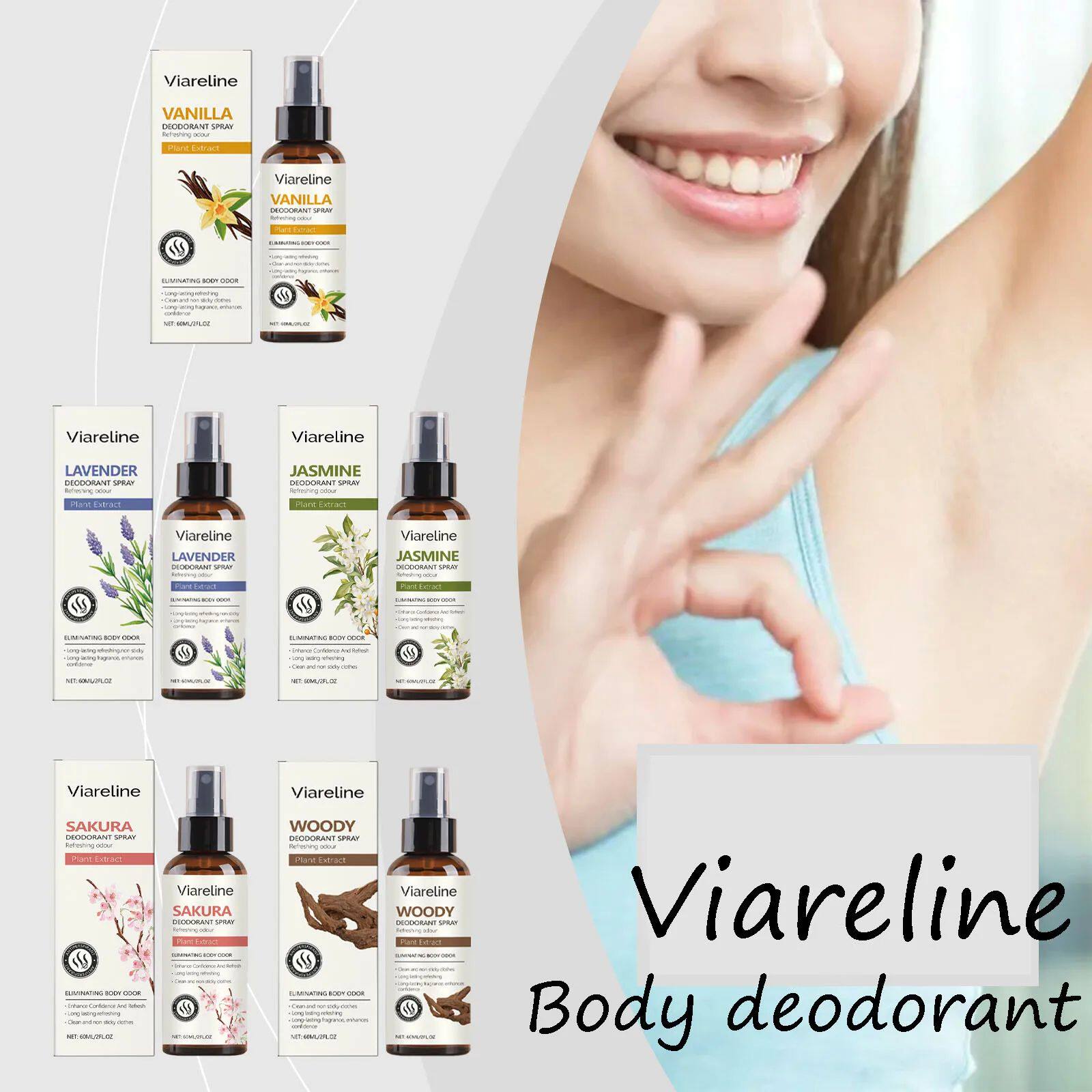 Multi Scent Body Deodorant Spray Lasting Fragrance Remove Sw