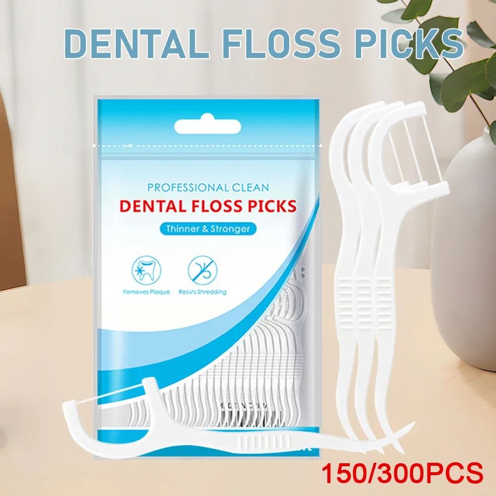 300PCS Dental Floss Dental Floss Picks Clean Between Teeth I