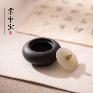 Female, ink slab, calligraphy, ink box, ink slab