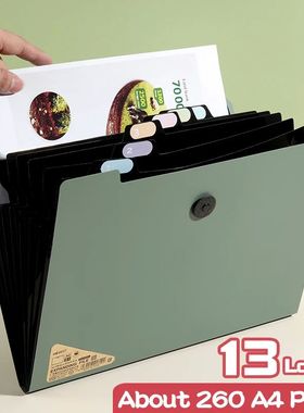 5/8/13 Layers A4 File Folder Storage Bag Test Paper Desktop