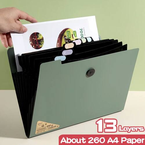 5/8/13 Layers A4 File Folder Storage Bag Test Paper Desktop