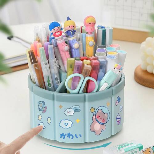 Ferris Wheel 360° Rotating Pen Holder Large Capacity Cute P