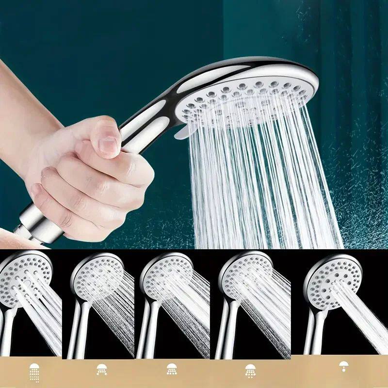 Plastic Sealed Five-speed Large Water Outlet Adjustable Show