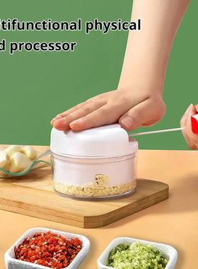 1pc White Hand Pulled Garlic Grinder In The Kitchen Palm Mul