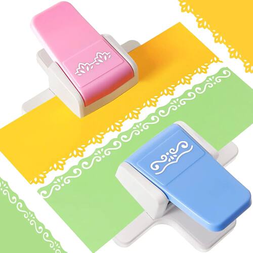 2-Pack Hole Punch Machine, Fancy Border Hole Punch Machine,