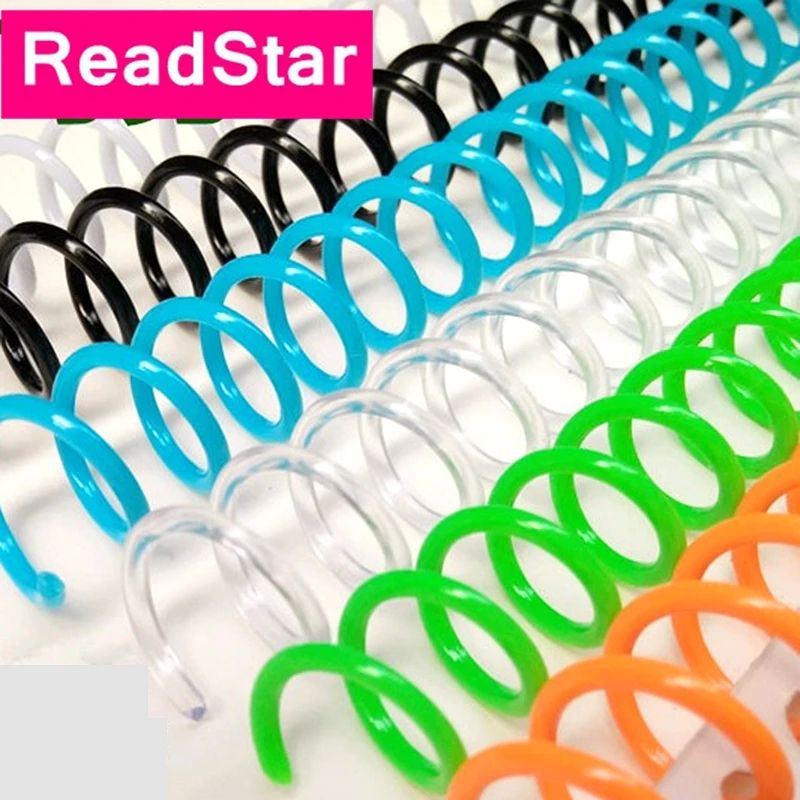 10PCS/LOT ReadStar 30 Rings 9.5mm Pitch Color Plastic Loose