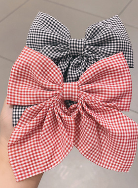 2022 New Polka Dot Print Barrettes Long Ribbon Hair Clip Bow