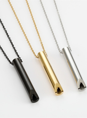 Stainless steel titanium steel pendant necklace