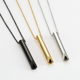 Stainless steel titanium steel pendant necklace