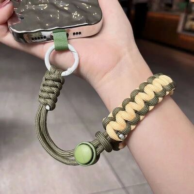 Handwoven adjustable mobile phone universal lanyard wrist st