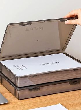 High Advanced Black Transparent File Organizer Box A4 Docume