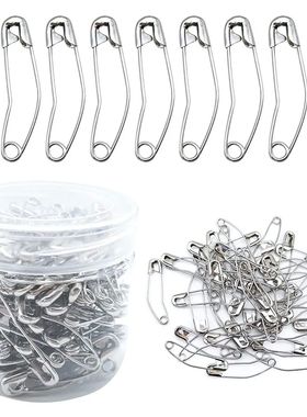 100 Pieces Curved Safety Pins Silver 38mm Sewing Pins Quilti