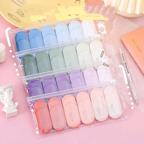 1 Set/6 Piece Cute Kawaii Gradation Correction Tape Altered