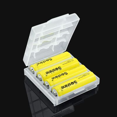 2 4 8 Slots AA AAA Battery Storage Box Hard Plastic Case Cov