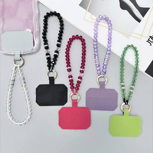 Little Fresh Phone Lanyard Crystal Diamond Colored Bead Phon