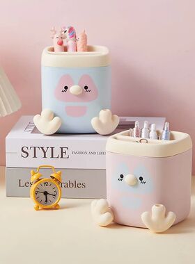 Creative Cartoon Penguin Pen Holder Office and Study Station