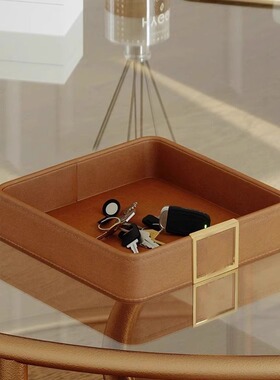 Storage key storage box, entrance foyer storage tray for