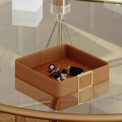 Storage key storage box, entrance foyer storage tray for
