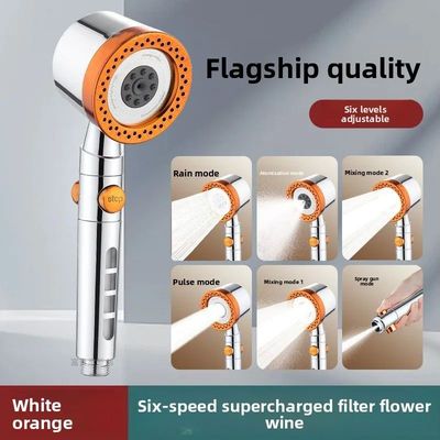 New High Pressure Water Saving Filter Shower Head 5 Modes Ha
