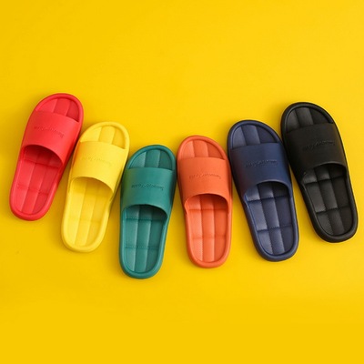 Women Slipper Shoes Soft EVA Non-Slip Flip Flops Couple Bath