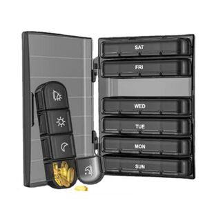 Pill Cases Box Organizer 7 Days 21/28 Grids 3/4 Times Portab
