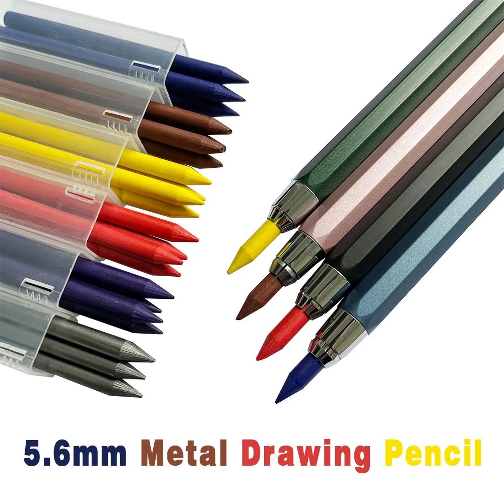 5.6mm Metal Automatic Pencil Lead Hand-drawn Writing Active