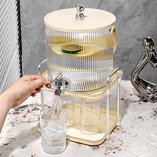 Double-layer cold water pitcher storage rack, desktop bevera