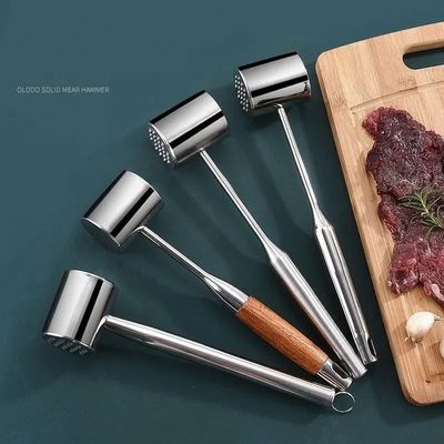 304 Stainless Steel Meat Hammer Loose Meat Tenderizer Househ