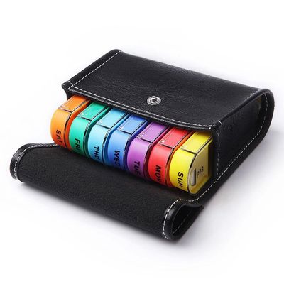 Pill Organizer for Travel Weekly Pill Box 7 Day Pill Case Da