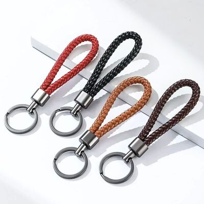 1pcs Car Leather Key Chains for Men Women Car Keychain Wrist