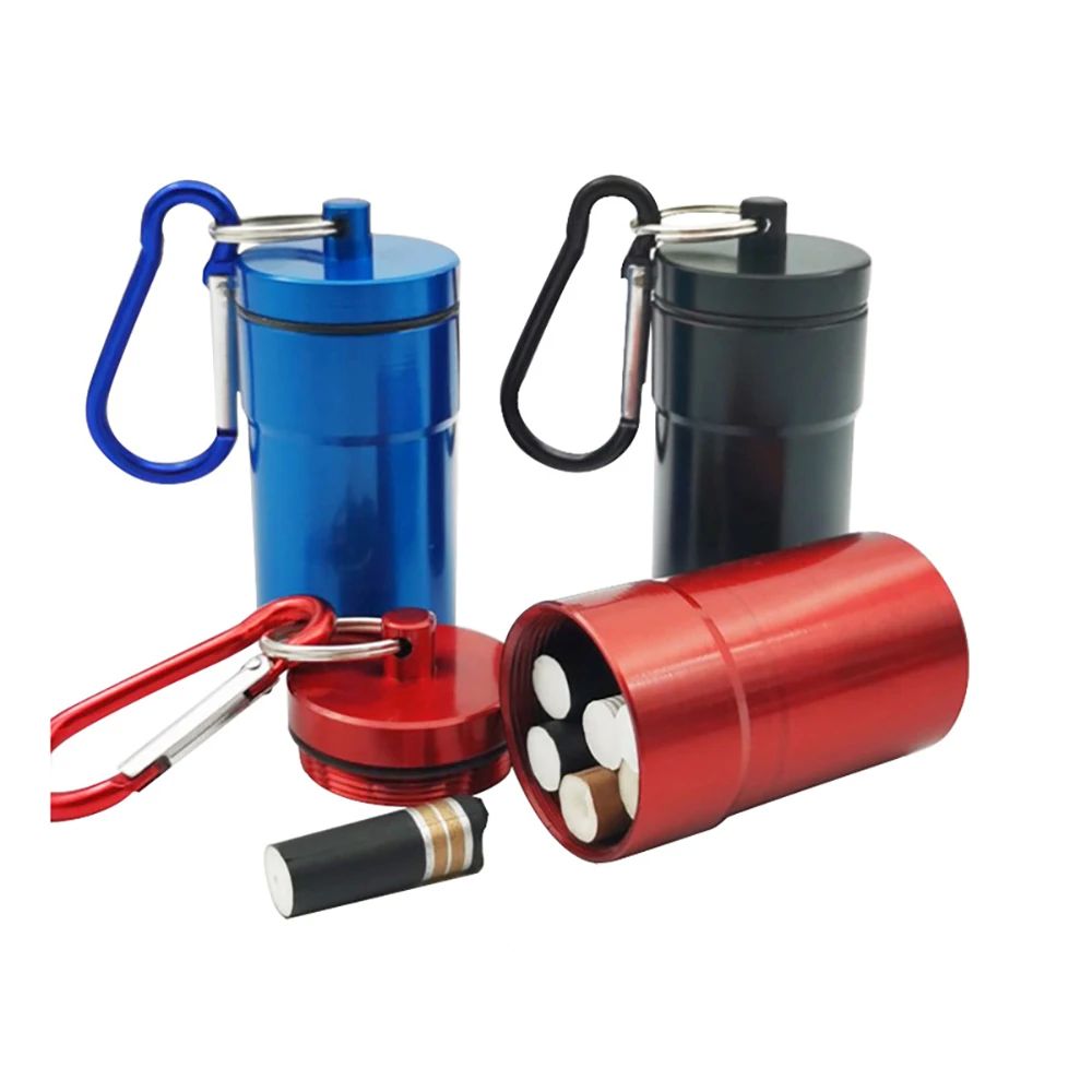 1Pcs Windproof Cigarettes Ashtray with Keychain Ash Tray Out