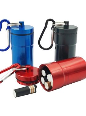 1Pcs Windproof Cigarettes Ashtray with Keychain Ash Tray Out