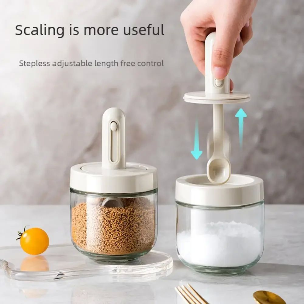 Home Spice Container Adjustable Seasoning Jar Kitchen Condim